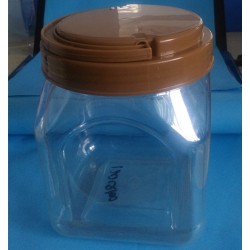 益群120Q100手提塑料方瓶，手提塑料蜂蜜瓶，茶葉瓶瓜子瓶